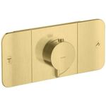 Fertigmontageset AXOR ONE f UP-Thermostat 2 Verbr brushed brass