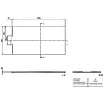 V&B Duschwanne WALLWAY R-eck fl. EB 1700x900x30mm stone white