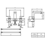 V&B 3-Loch-Waschtischbatterie LIBERTY 312x178x122mm, ohne Ablaufgarnitur chrom