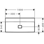 HG Waschtisch Xevolos E o HL o ÜL SmartClean 1000x480mm weiß
