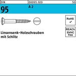 Holzschraube DIN 95 LIKO Schlitz 5x 40 A 2 200 Stück - VPE: 200