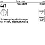 Sicherungsring DIN 471 97x 3 Federstahl Regelausf. 50 Stück - VPE: 50
