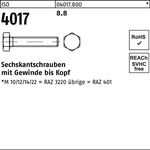 Sechskantschraube ISO 4017 VG M18x 130 8.8 25 Stück - VPE: 25
