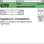 Kegelpfanne DIN 6319 FormD D 19x30x 6,2 Stahl galv.verz. 25 Stück - VPE: 25