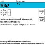 Sechskantmutter ISO 7042 Klemmteil M18 A 4 50 Stück - VPE: 50