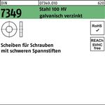 Scheibe DIN 7349 19x44x 8 Stahl 100HV galv.verz. 50 Stück - VPE: 50