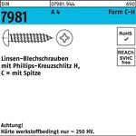 Blechschraube DIN 7981 LIKO PH C 2,9x 22-H A 4 1000 Stück - VPE: 1000