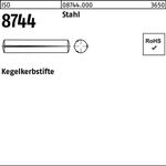 Kegelkerbstift ISO 8744 5x 10 Stahl 100 Stück - VPE: 100