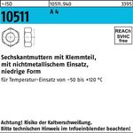 Sechskantmutter ISO 10511 Klemmteil M8 A 4 500 Stück - VPE: 500