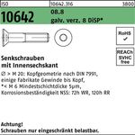 Senkschraube ISO 10642 Innen-6kt M5x16 8.8 galv.verz. 8 DiSP 500St. - VPE: 500