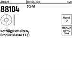Kotflügelscheibe R 88104 12,5x30x1,5 Stahl 200 Stück - VPE: 200