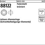 Achsenklemmring R 88122 FF 3x11,2x1,5 Federstahl brüniert 1000 Stück - VPE: 1000