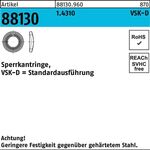 Sperrkantring R 88130 VSK-D 14x24x3 1.4310 250 Stück - VPE: 250