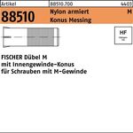 Dübel R 88510 M6x 40/12 Konus Messing/Nylon armiert 50 Stück FISCHER - VPE: 50