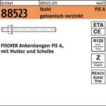 Ankerstange R 88523 FIS A M16x200 Stahl galv.verz. 10 Stück FISCHER - VPE: 10