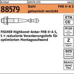 Highbond-Anker R 88579 M20x 170/50 Stahl galv.verz. 4 Stück FISCHER - VPE: 4