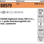 Highbond-Anker R 88579 M16x 145/30 A 4 10 Stück FISCHER - VPE: 10