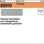 Spreizdübel R 88910 IG M14 /18x 43 Messing gerändelt 25 Stück - VPE: 25