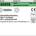 Spanplattenschraube R 89098 SEKO ISR VG 4x50-T20 Stahl galv.verz. 1000St. - VPE: 1000