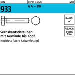 Sechskantschraube DIN 933 VG M10x 120 A 4 - 80 50 Stück - VPE: 50