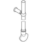 Grohe Spülrohrgarnitur f WC-Druckspüler Rondo A.S. chr