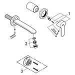 Grohe 2L-WT-Batt EUROSTYLE C Ausldg 171mm chr