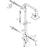 Grohe Du-syst EUPHORIA CUBE SYSTEM 152 m Umstellung chr