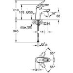 Grohe EH-WTbatt EUROSTYLE 1/2Zoll S-Size chr