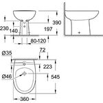 Grohe Standbidet BAU KERAMIK 1 HL m ÜL awe
