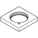Grohe Rosette ec f WT-Batterien o Zugstange supersteel