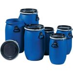 Weithalsfass 30l PE blau 2 Tragegriffe Einfüllöffnung-D.255mm GRAF