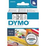 DYMO Schriftbandkassette D1 S0720770 6mmx7m sw auf tr