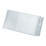 Leitz Register 12670000 DIN A5 quer A-Z 20Bl. PP grau