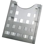 helit Prospekthalter H6102508 DIN A4 grau transparent