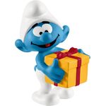 Schlumpf mit Geschenk