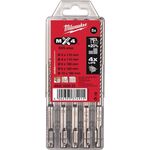 Hammerbohrersatz MX4 5-tlg.SDS-plus Ku.-Box MILWAUKEE