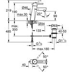 Grohe EH-WTbatt CONCETTO 1/2Zoll M-Size ZAG chr