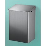 CWS Abfallbehälter groß, 15 l Aluminium eloxiert