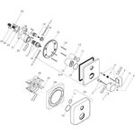 Thermostat AXOR URQUIOLA Unterputz mit Ab-/Umstellventil chrom