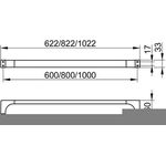 Keuco Badetuchhalter EDITION 11 1000mm verchromt