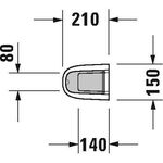 Duravit Standsäule STARCK 3 150x210mm weiß