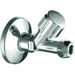 SCHELL Schrägsitzventil COMFORT 1/2Zoll chrom, mit Verlängerung und Rosette