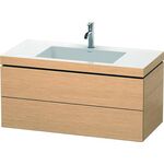 Duravit Waschtischunterbau L-CUBE m WT Vero Air 500x1000x480mm 1 HL Ei geb