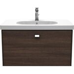 Duravit Waschtischunterbau BRIOSO Gri chrom 452x820x469mm kastanie dunkel