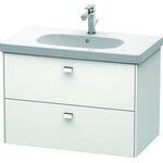 Duravit Waschtischunterbau BRIOSO Griffe chrom 563x820x469mm weiß matt
