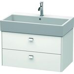 Duravit Waschtischunterbau BRIOSO Griffe chrom 442x784x459mm weiß matt