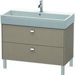 Duravit Waschtischunterbau BRIOSO Griffe chrom 570x984x459mm leinen