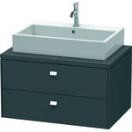 Duravit Konsolenunterschrank BRIOSO Griffe chrom 442x820x550mm graphit matt