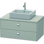 Duravit Konsolenunterschrank BRIOSO Griffe chr 442x920x550mm betongrau matt