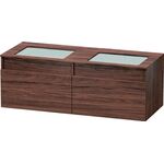 Duravit Waschtischunterbau DURASTYLE 550x1400x500mm beids nussbaum dunkel